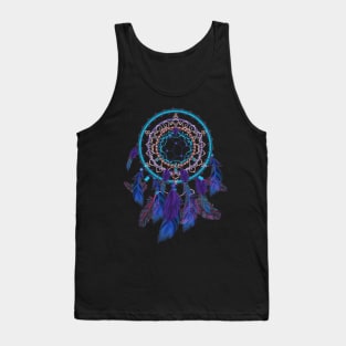 Colorful Dreamcatcher Feather Tribals Native American Indian Tank Top